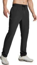 Men's Hiking Pants with Elastic Waist and Zip Pockets - Quick Dry