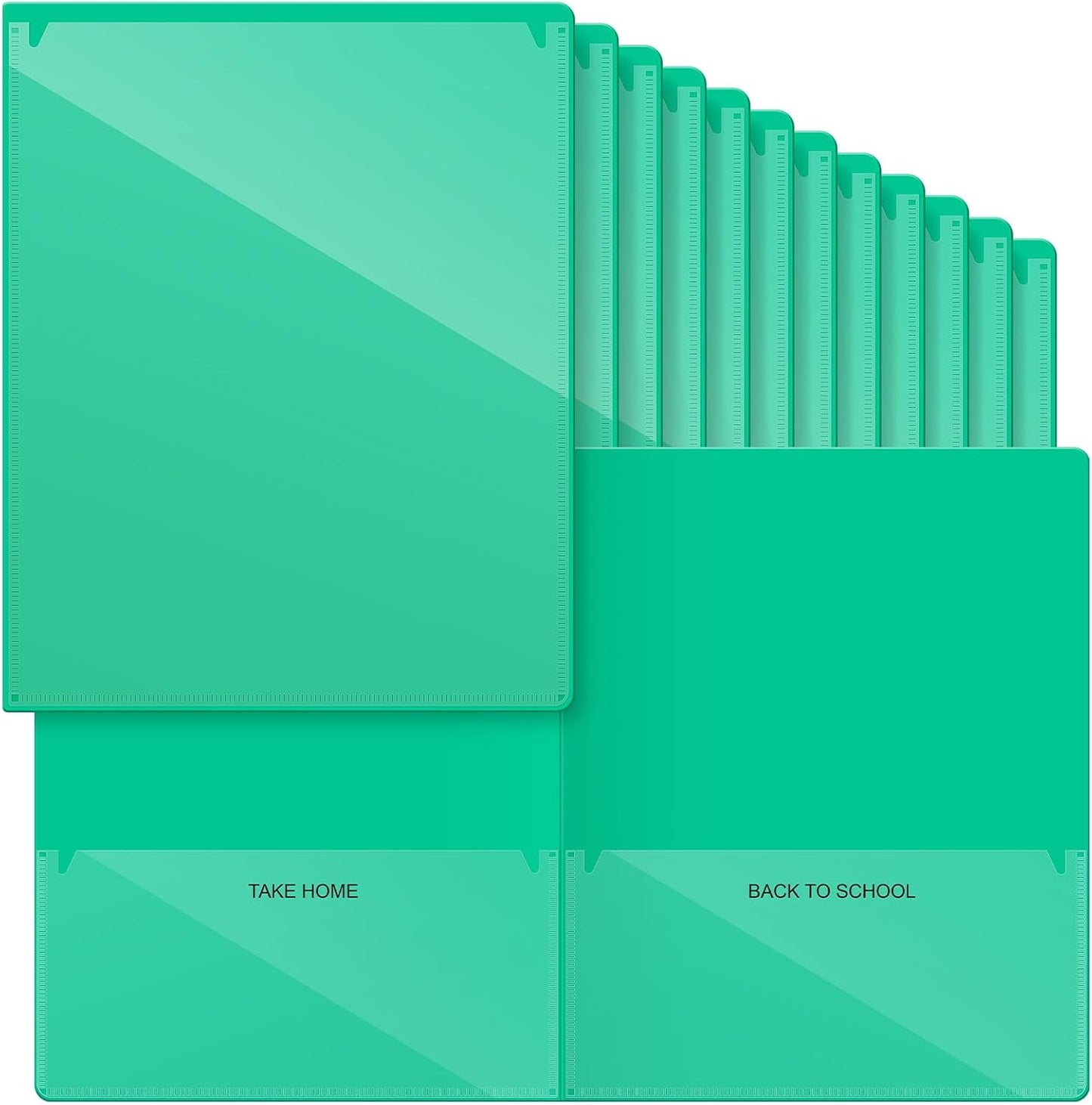 24 Pcs Heavy Duty 2 Pocket Homework Folders for Students