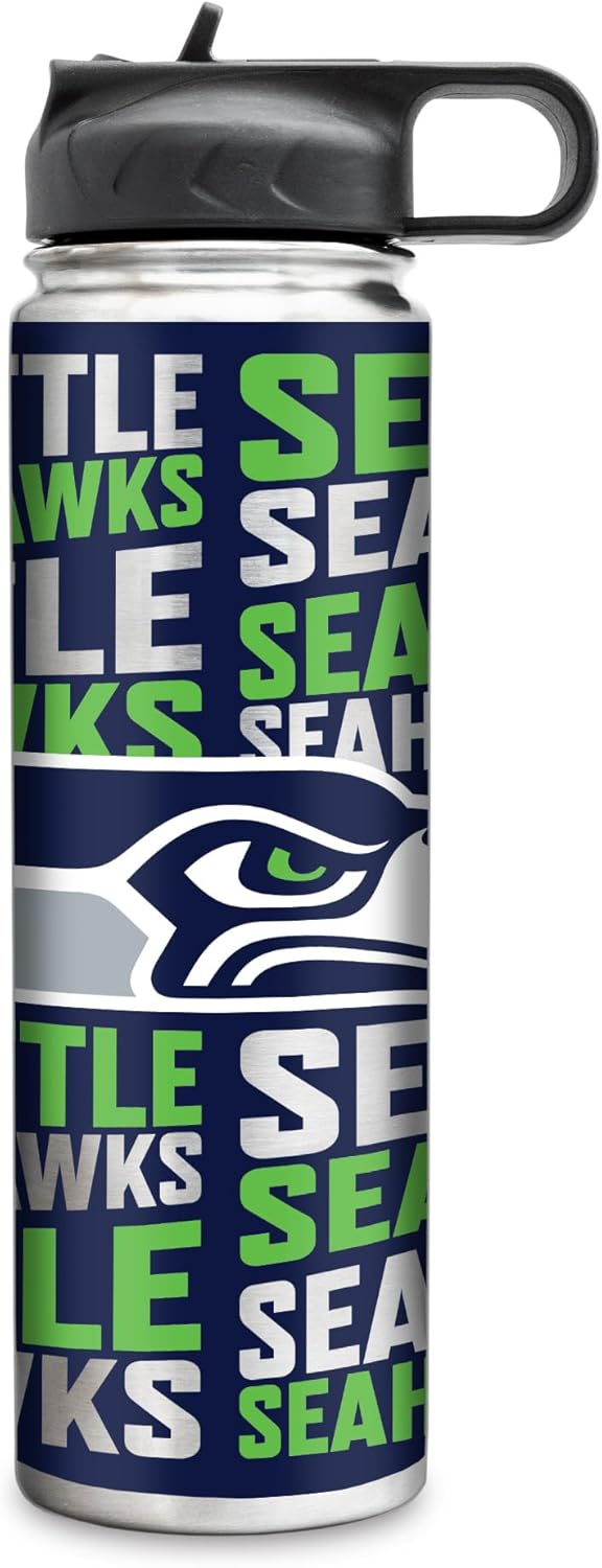 NFL Football Stainless Steel Tumbler with Lid for Beverages