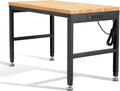 Height Adjustable Workbench 48x24 - Heavy Duty 2000 lb Capacity