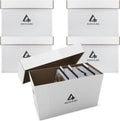 Premium Short Comic Book Storage Box 5 Pack - Thick White Short Box