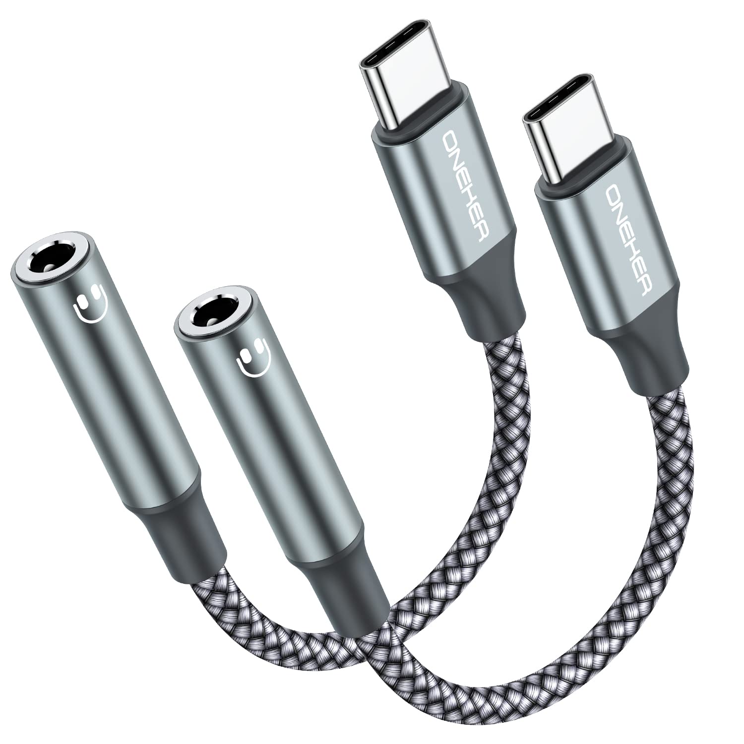 Enhance Audio: USB C to 3.5mm Adapter (2-Pack)