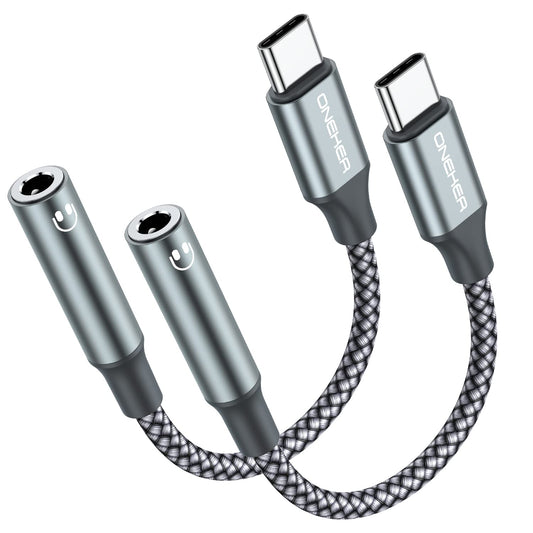 Enhance Audio: USB C to 3.5mm Adapter (2-Pack)