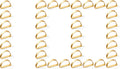 Gold Napkin Rings Set of 100 - Matte Gold Semicircle Napkin Holder