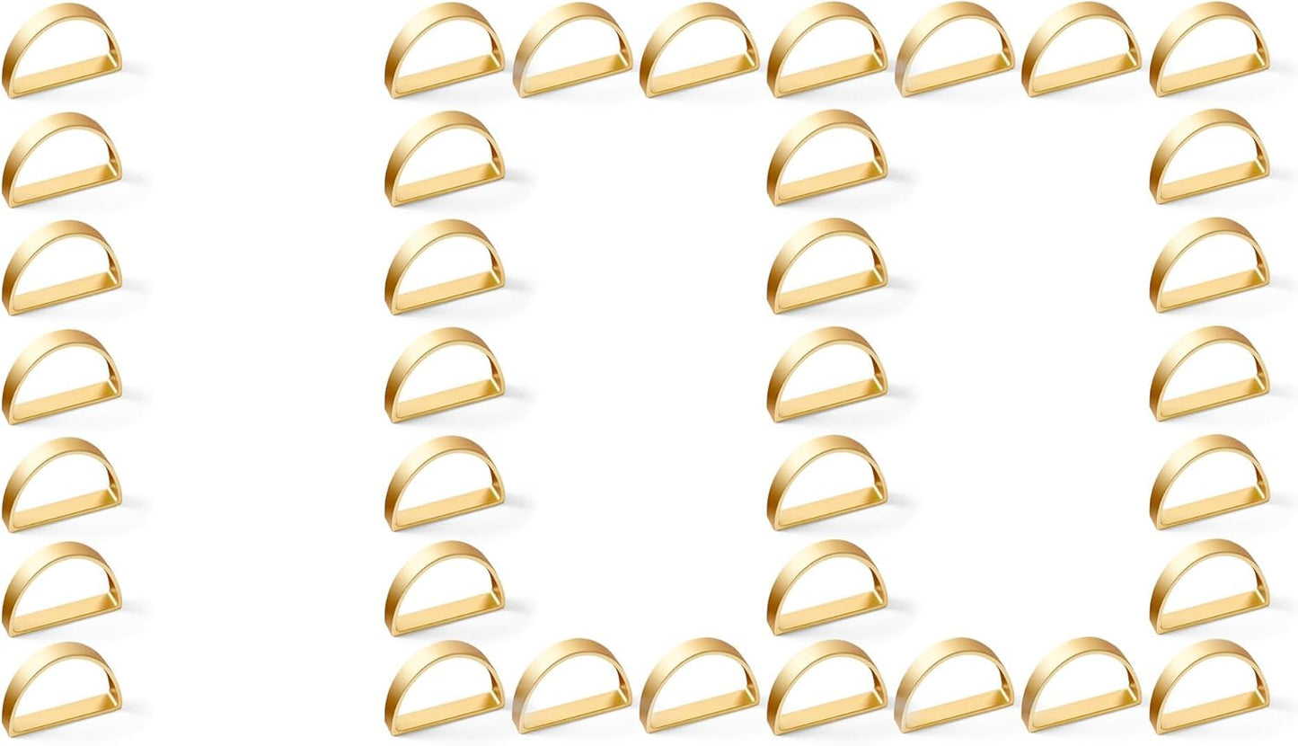 Gold Napkin Rings Set of 100 for Elegant Table Decor