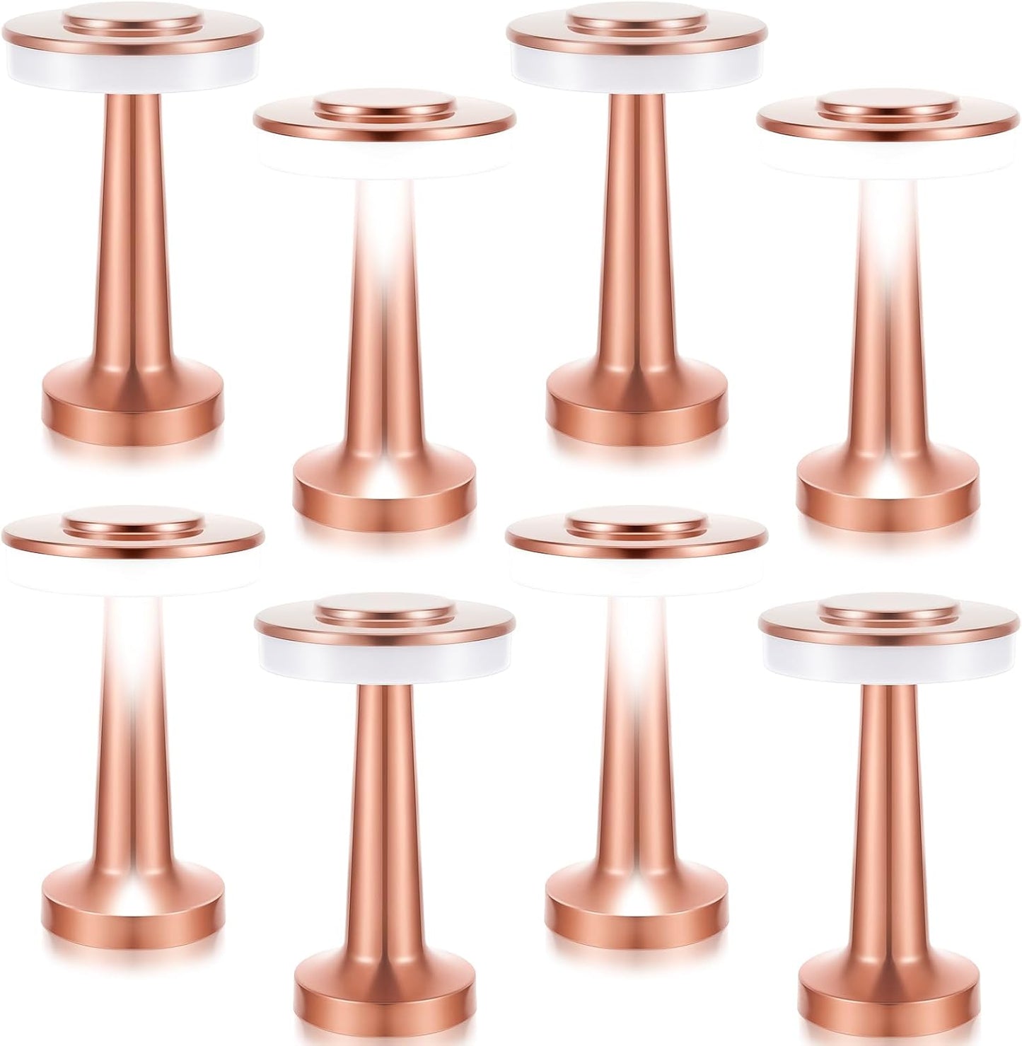VIHOSE Cordless Table Lamps - 8 Pcs Rechargeable LED Light
