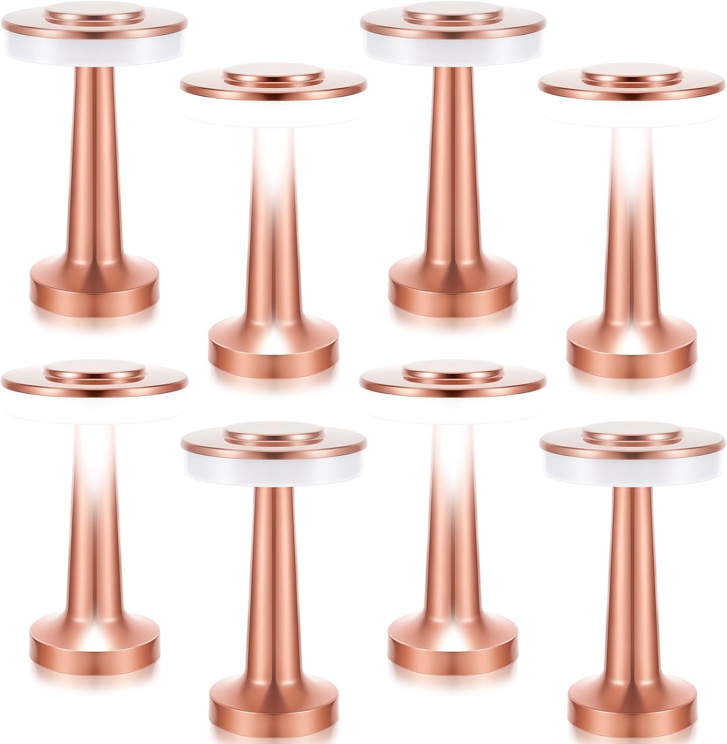 VIHOSE Cordless Table Lamps - 8 Pcs Rechargeable LED Light