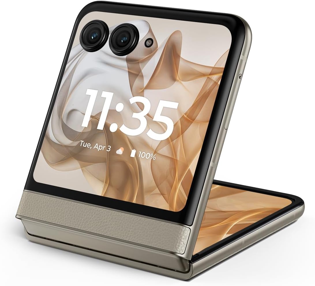 Motorola razr 2024 Unlocked 50MP Camera in Beach Sand Color