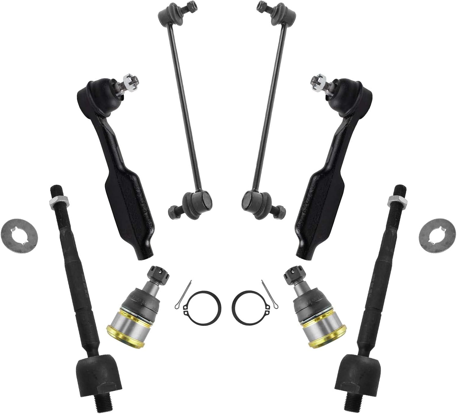 TRQ Front Steering & Suspension Kit for 2005-2009 Honda Odyssey
