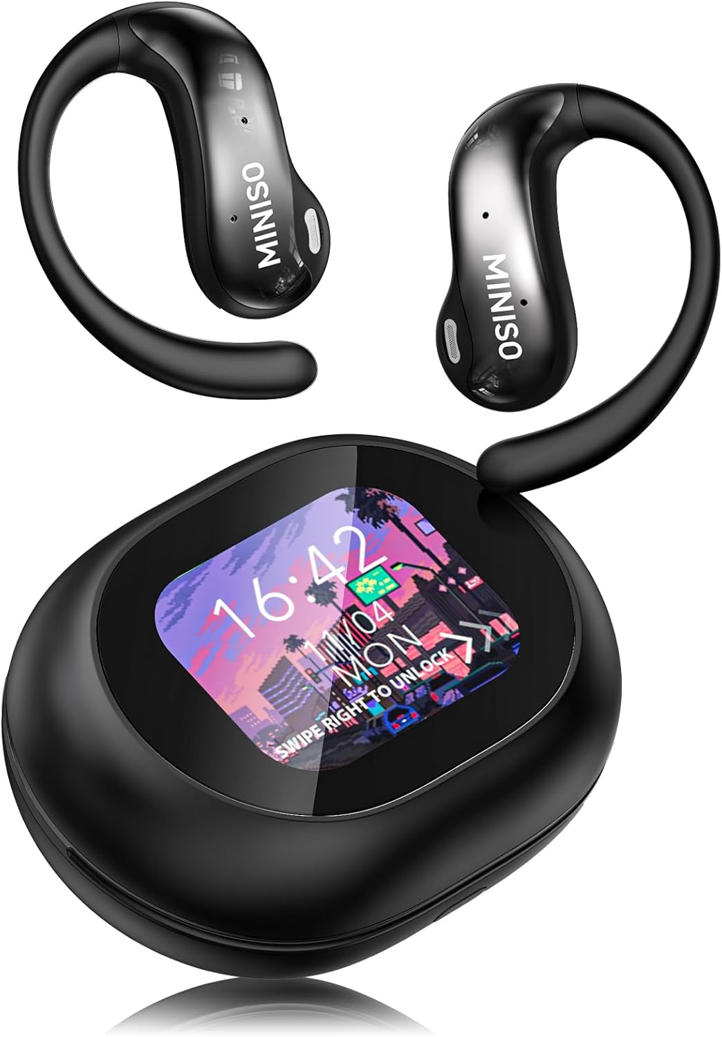 MINISO AI Language Translator Earbuds - 134 Languages, Touchscreen