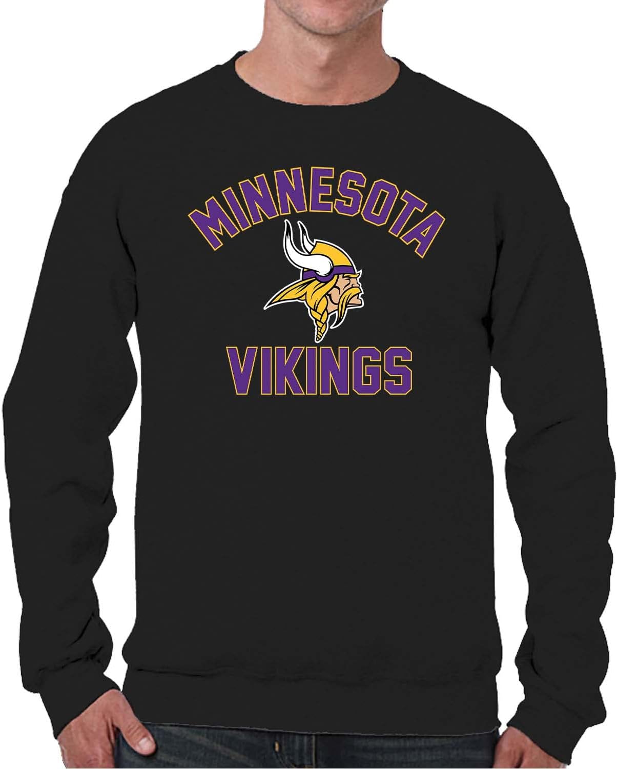 Minnesota Vikings Adult Gameday Football Crewneck Sweatshirt