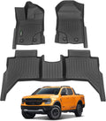ANBINGO Fit for Ford Ranger Floor Mats 2019-2024 - All Weather