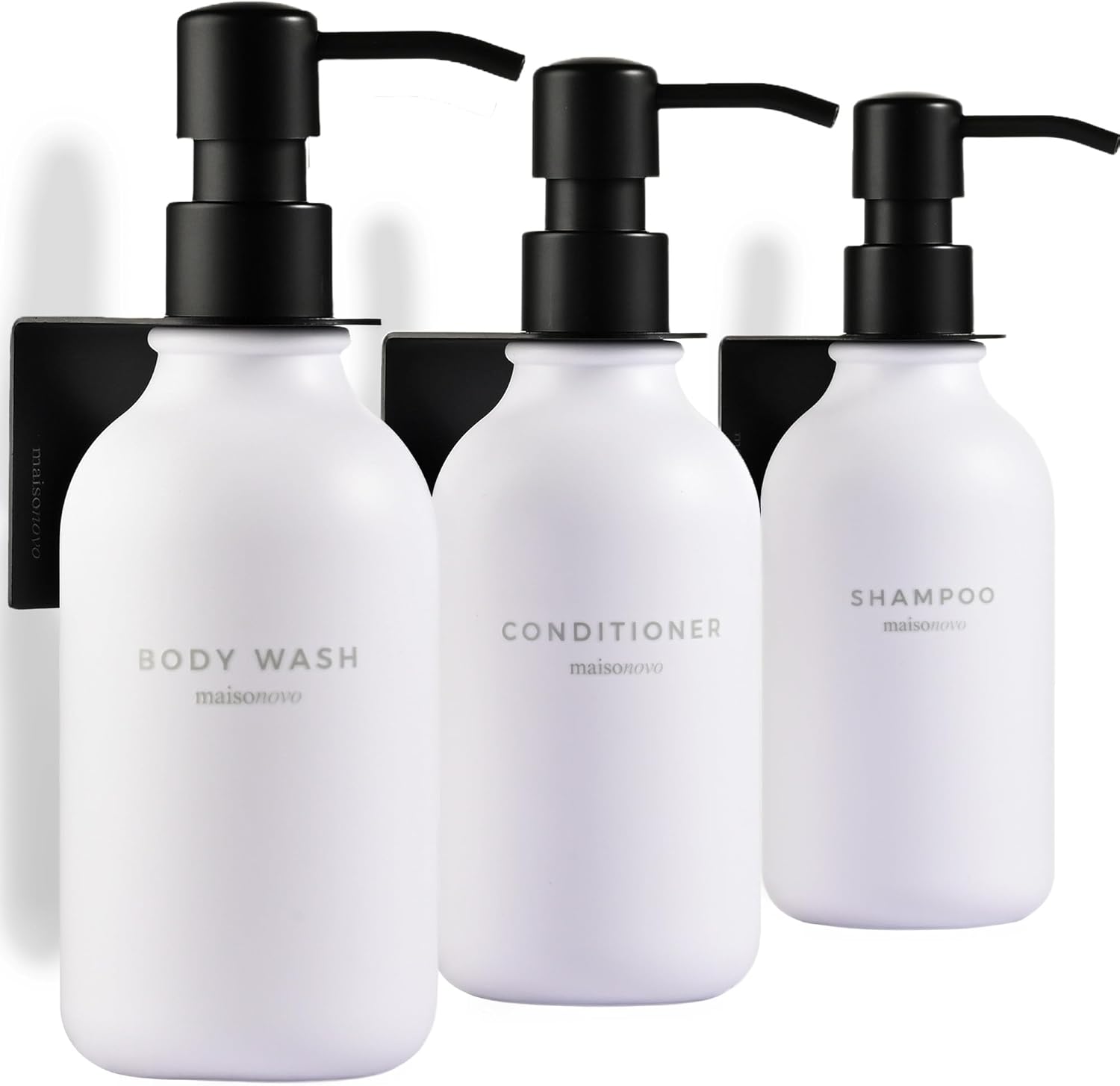 MaisoNovo Shampoo and Conditioner Dispenser Set - Wall Mounted