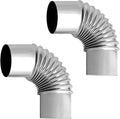 Stainless Steel 90 Elbow Chimney for Camping Stoves