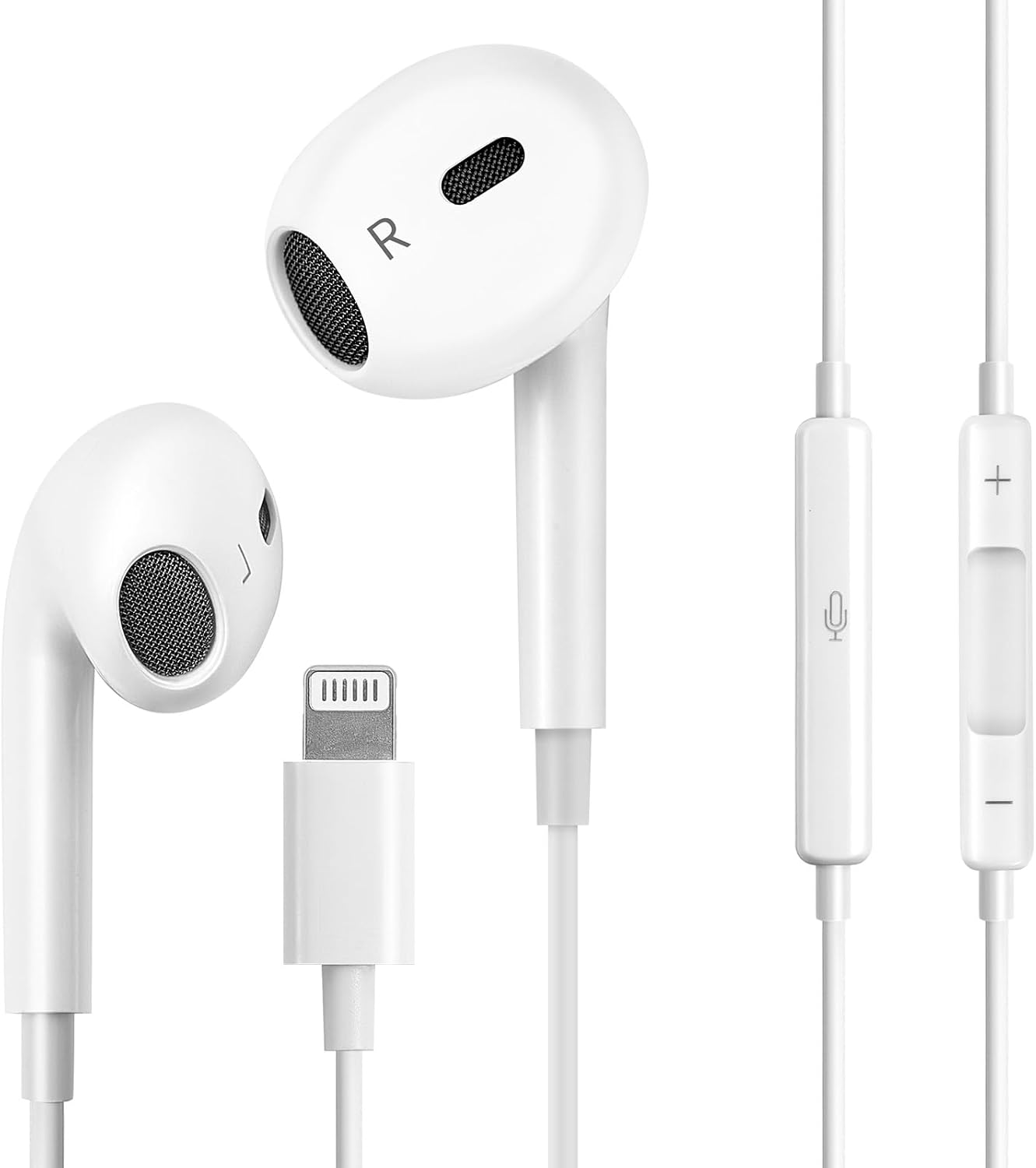 In-Ear Headphones with Mic & Volume Control for iPhone - Essentiel B