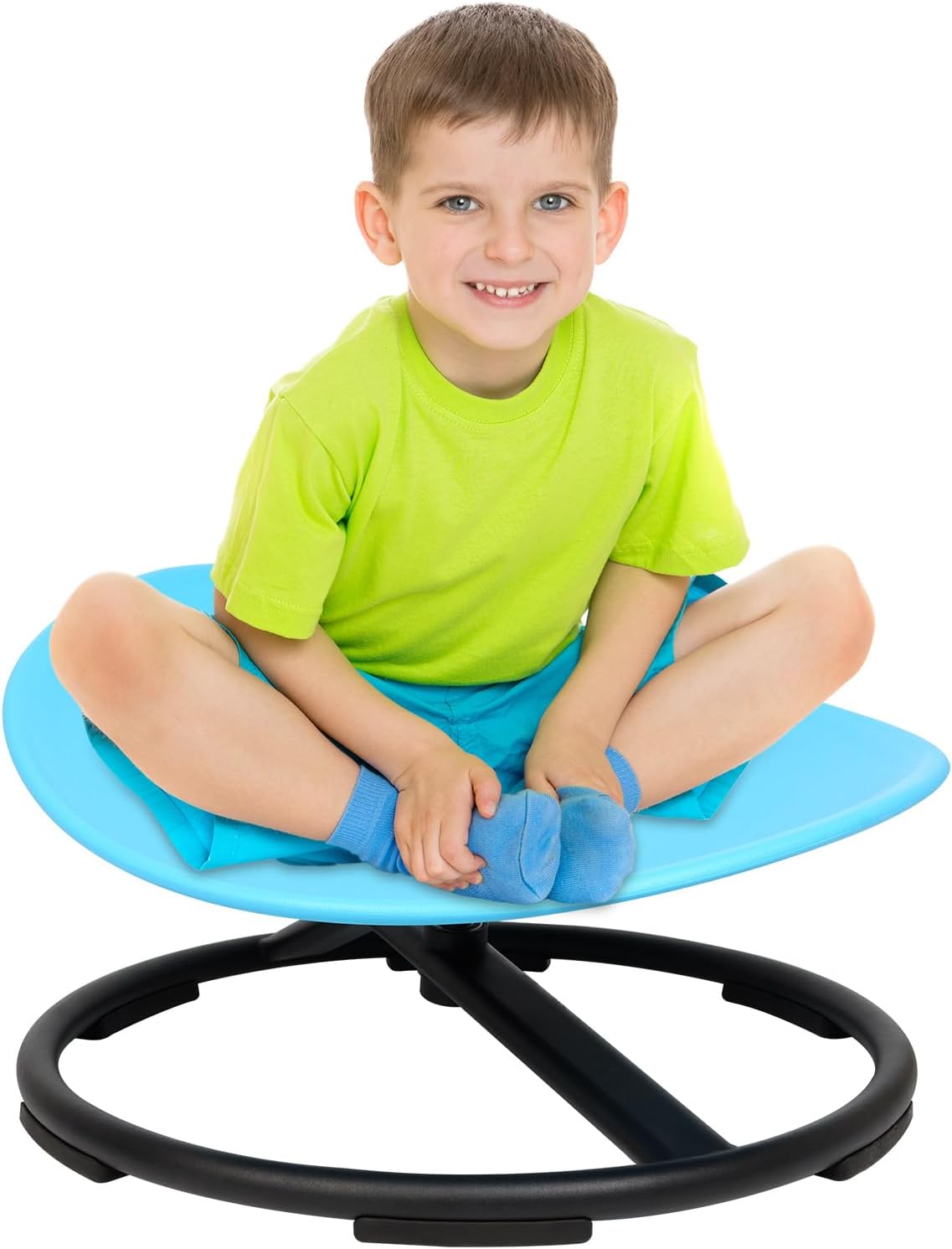 Blue Sensory Swivel Chair Boosts Body Coordination