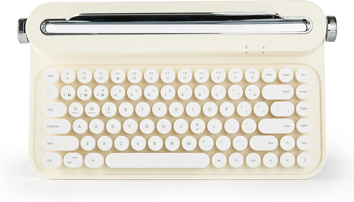 YUNZII B305 Wireless Typewriter Keyboard: Retro Bluetooth Aesthetic