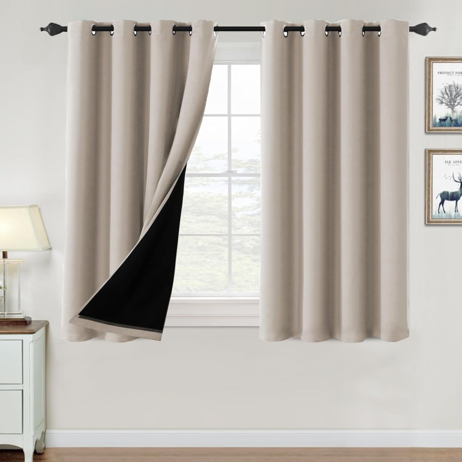 H.VERSAILTEX 100% Blackout Curtains for Bedroom and Living Room
