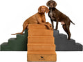 Dog Stairs for Bed 20in Extra Wide - Noah & Paw Leather Collection