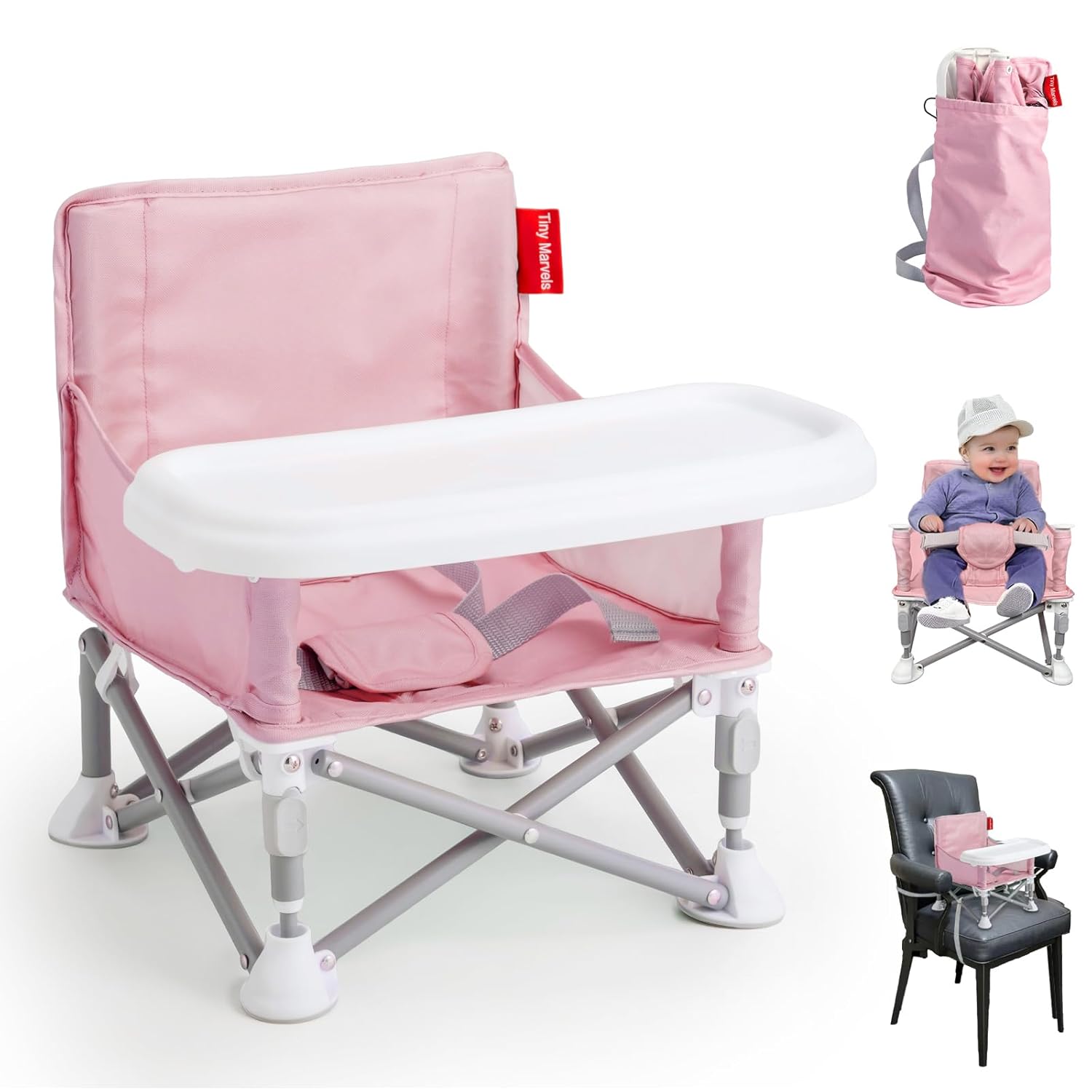 3-in-1 Baby Booster Seat -  Portable Marvels!