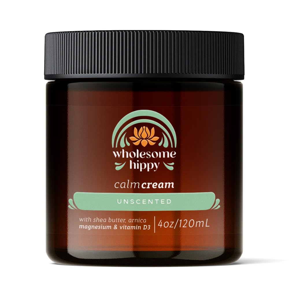 Calm Cream Unscented Body Butter with Magnesium and Turmeric