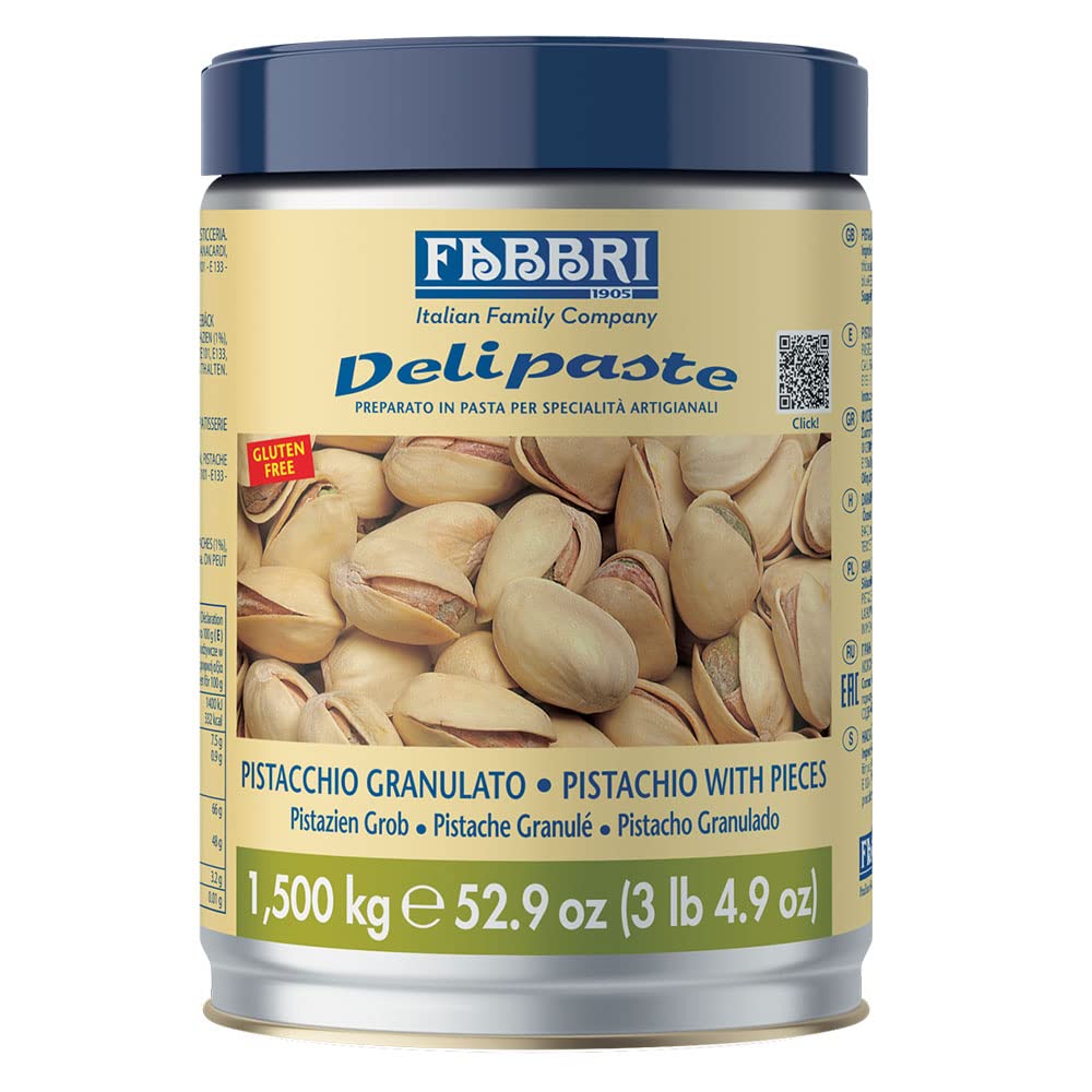 Fabbri Delipaste Pistachio Ground for Gelato and Pastries