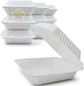 Green Earth 8-Inch Compostable Clamshell 200-Count - Eco Take-Out