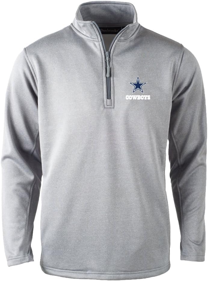 dunbrooke Men's Navy Dallas Cowboys All-Star Tech Quarter-Zip Top