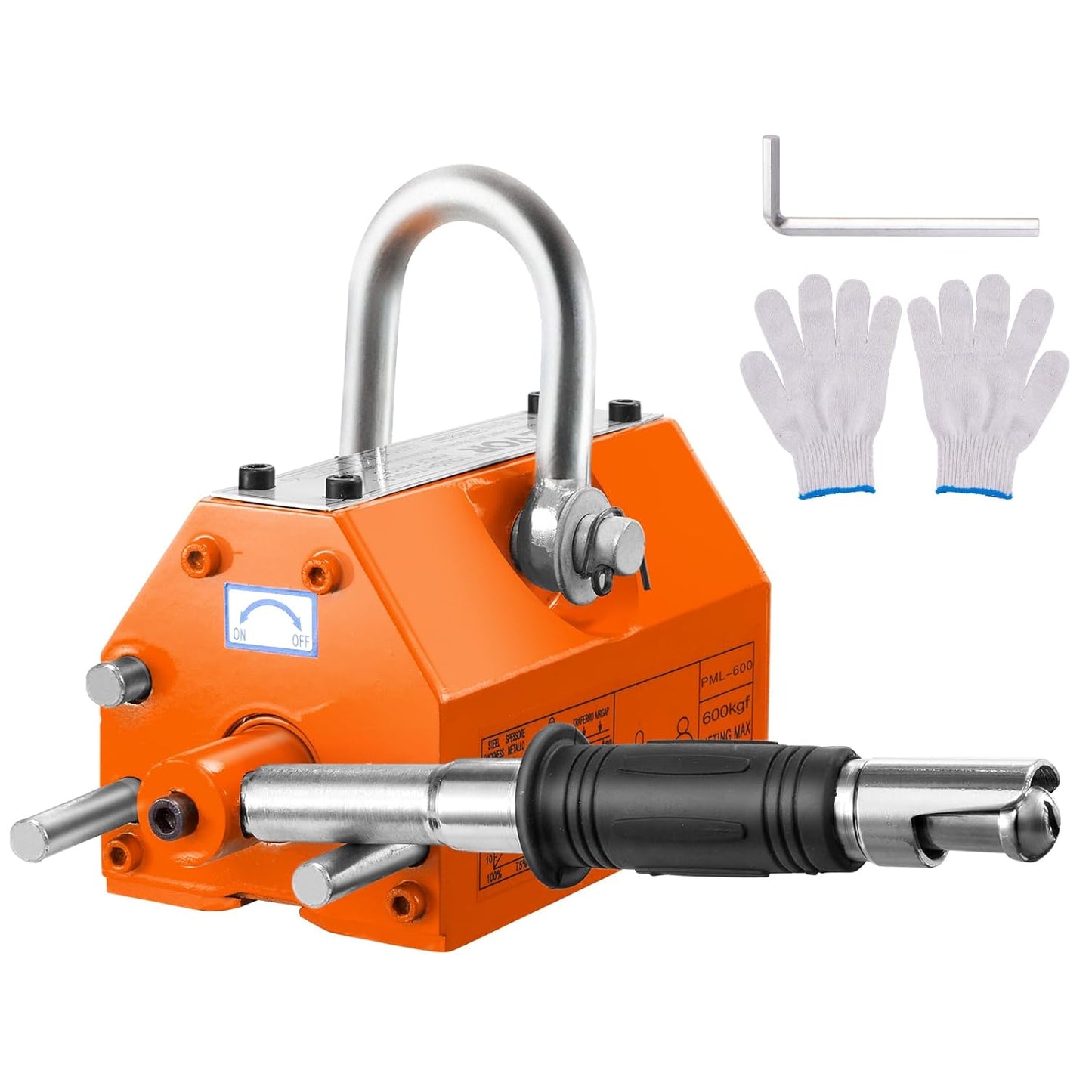 VEVOR Magnetic Lifter with 1320 lbs Capacity for Heavy Duty Use