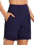 baleaf Womens High Waisted Swim Board Shorts - Quick Dry Pockets