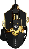 EWEADN G5 Wired Gaming Mouse - Ergonomic RGB, 12800 DPI