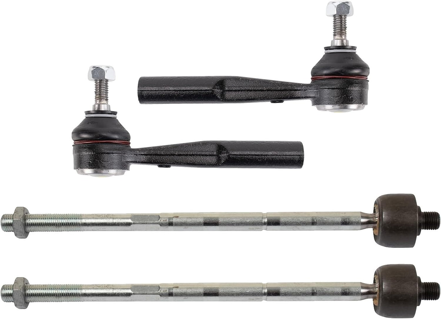 TRQ Front Inner and Outer Tie Rod Set for Fiat 500X & Jeep