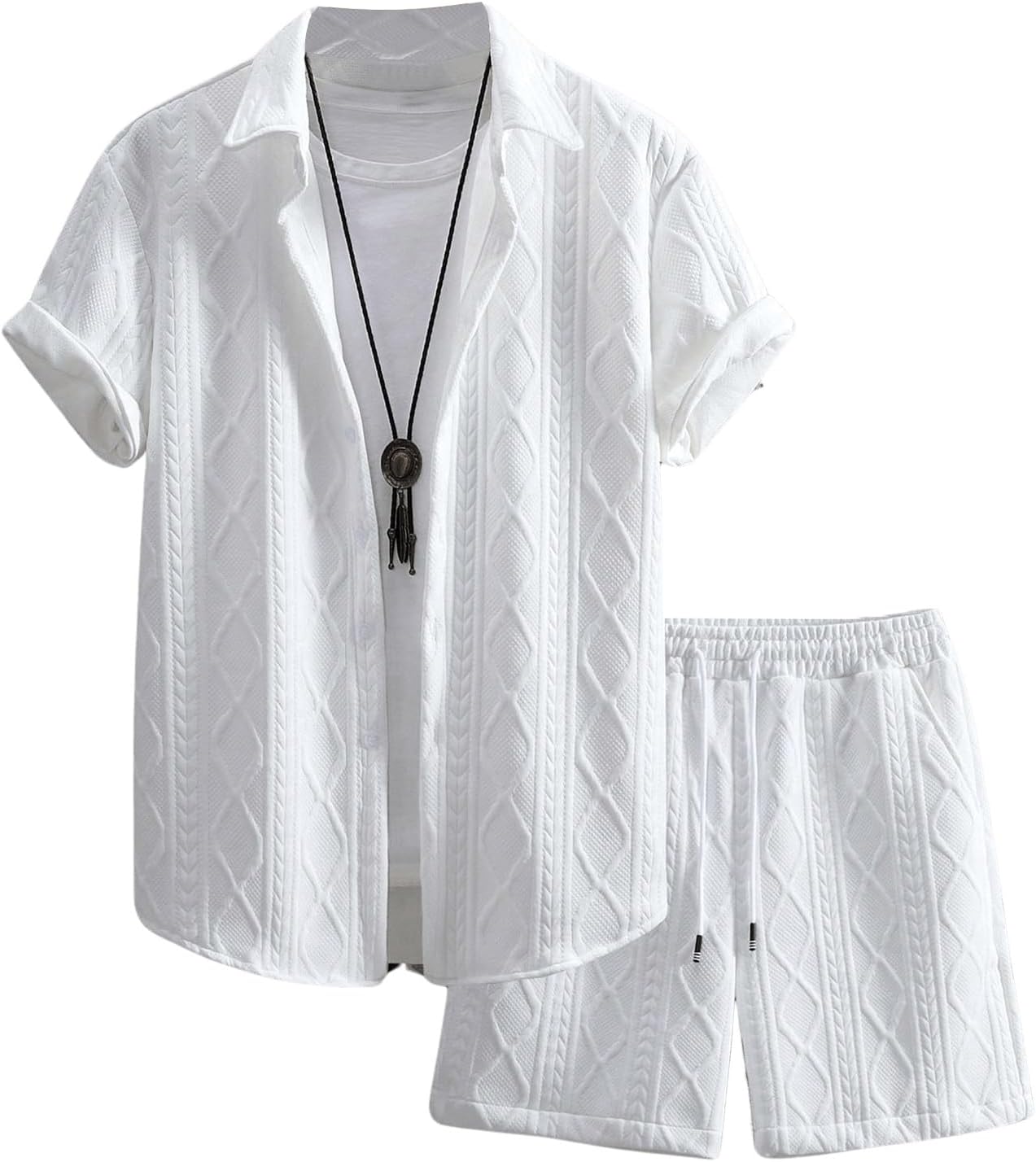 GORGLITTER Men's 2 Piece Outfits for Stylish Summer Comfort
