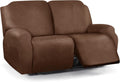 Loveseat Recliner Slipcover Large Size Oversized - Leather Look