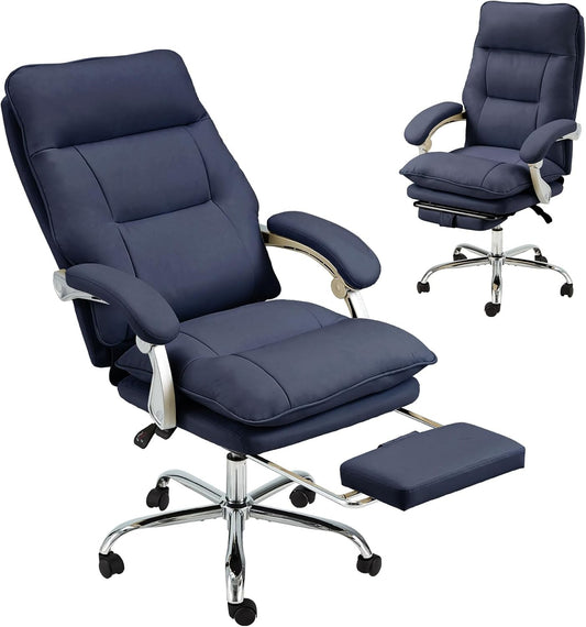 ZZWHOM Executive Office Chair: 350 lbs Capacity & Footrest
