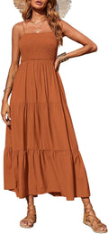 PRETTYGARDEN Women's Summer Maxi Dress - Flowy Smocked (Style NYKG)
