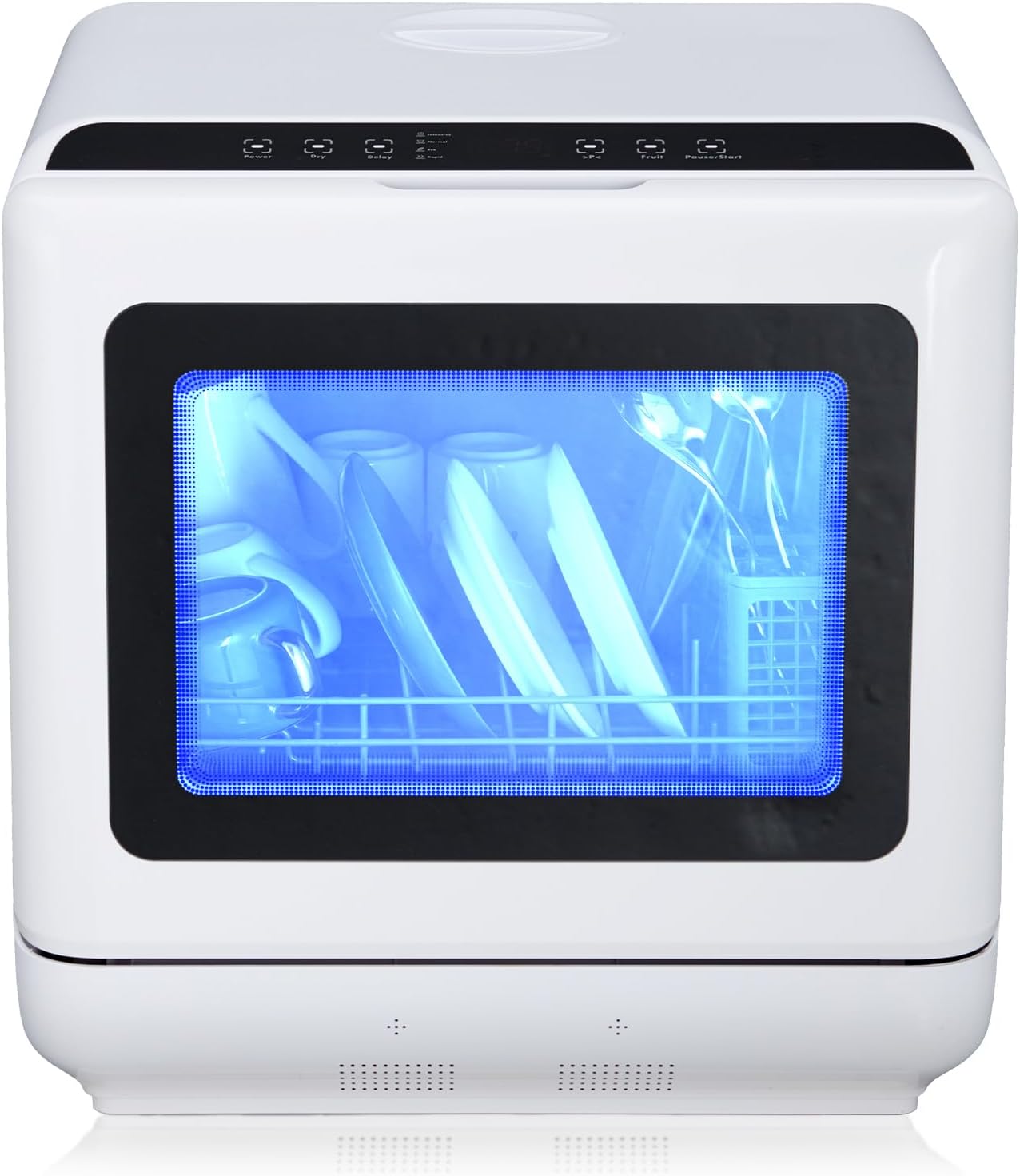Portable Countertop Dishwasher with 5 Wash Programs for Easy Cleaning