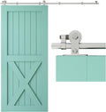 TSMST 6.6FT Sliding Barn Door Hardware Kit - Sturdy Top Mount Track
