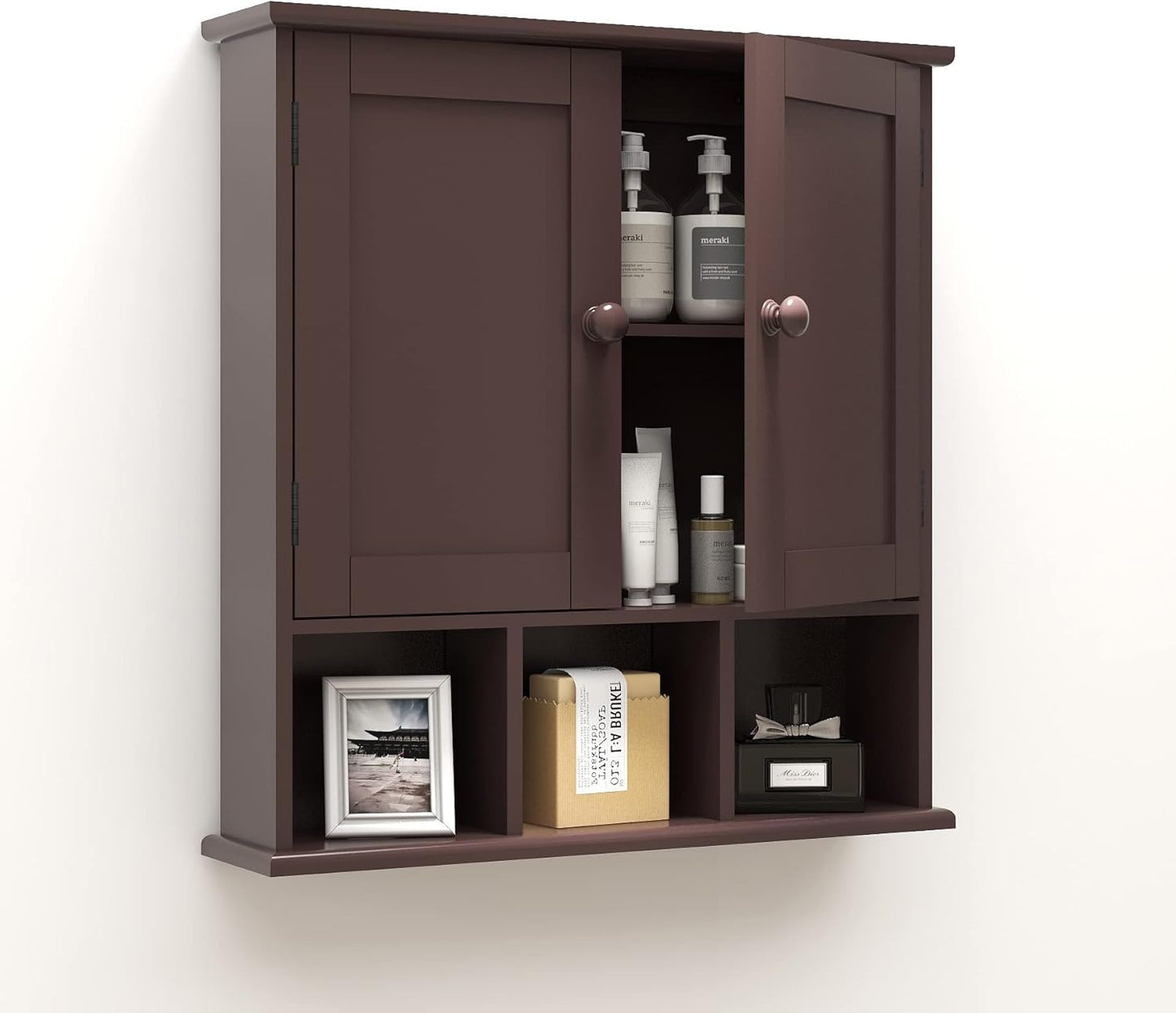 TaoHFE Bathroom Wall Cabinet with Adjustable Shelves