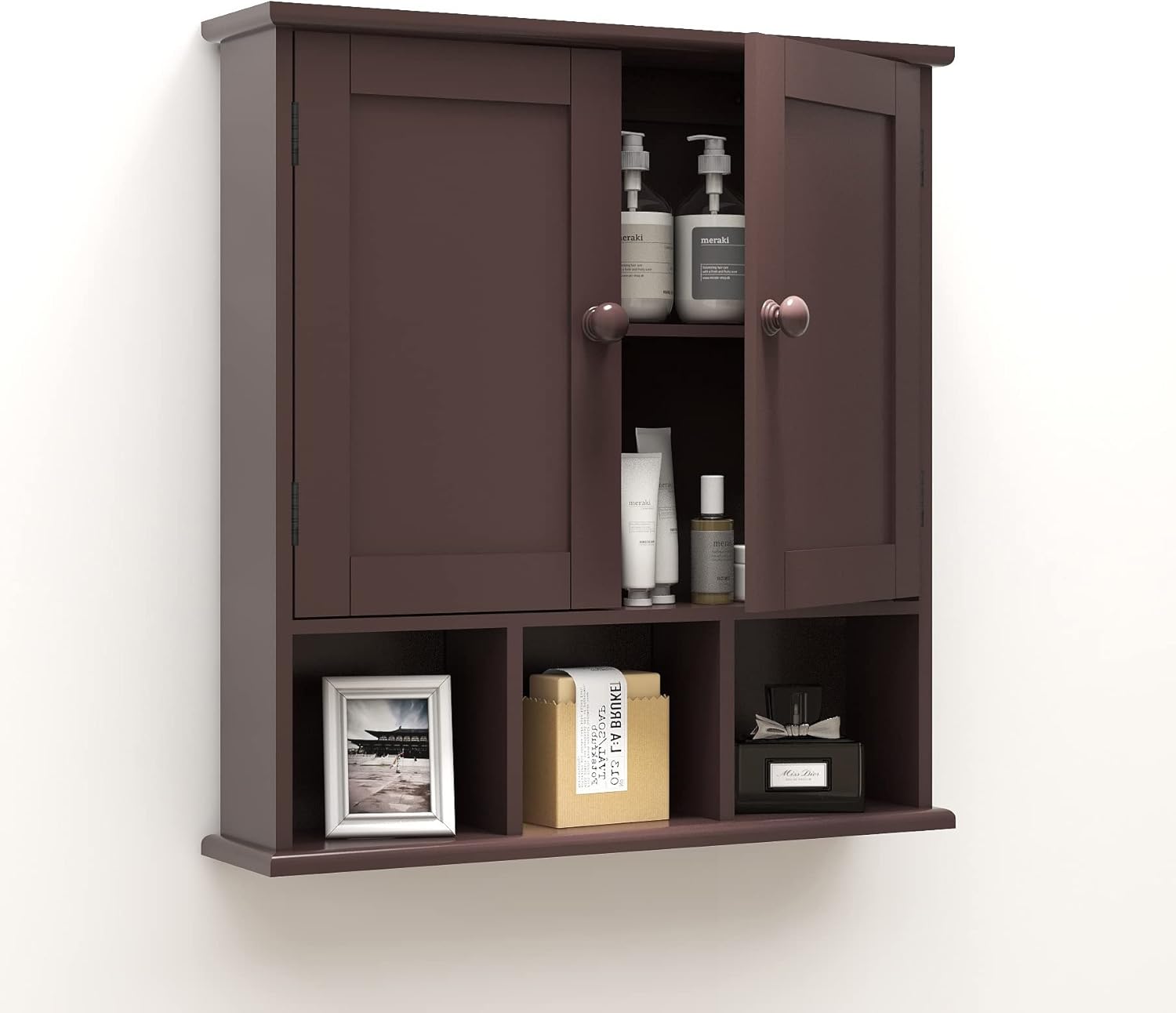 TaoHFE Bathroom Wall Cabinet with Adjustable Shelves