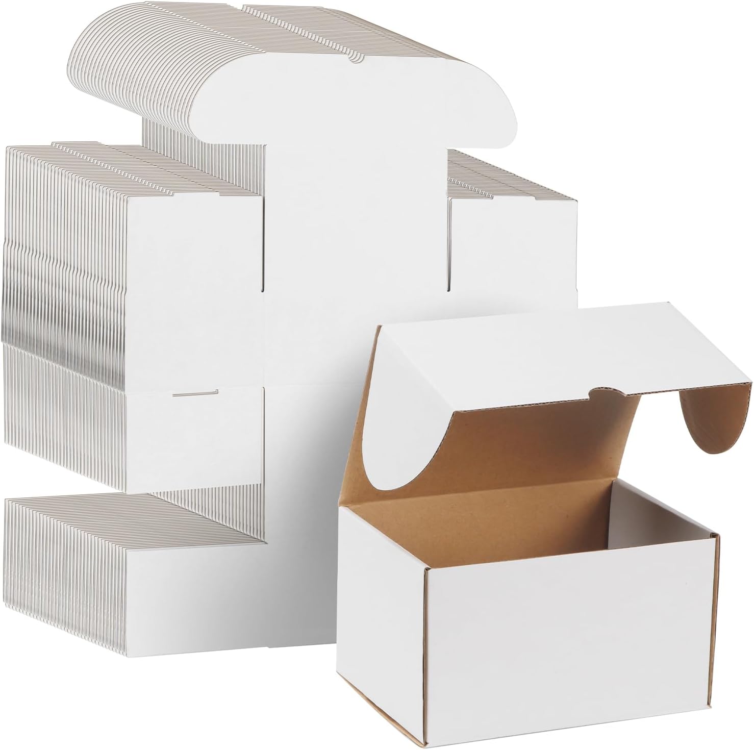 WIFTREY 50 Pack 7x5x4 Shipping Boxes for Small Business Needs