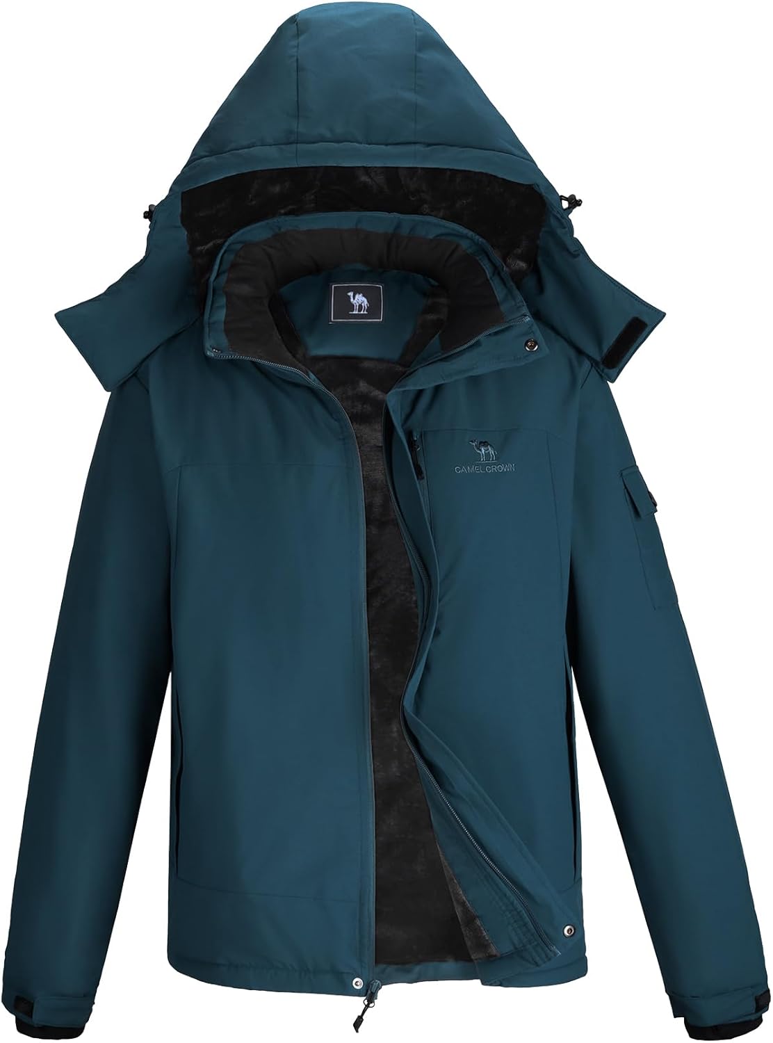 CAMEL CROWN Mens Winter Coat Waterproof Ski Jacket for Outdoors