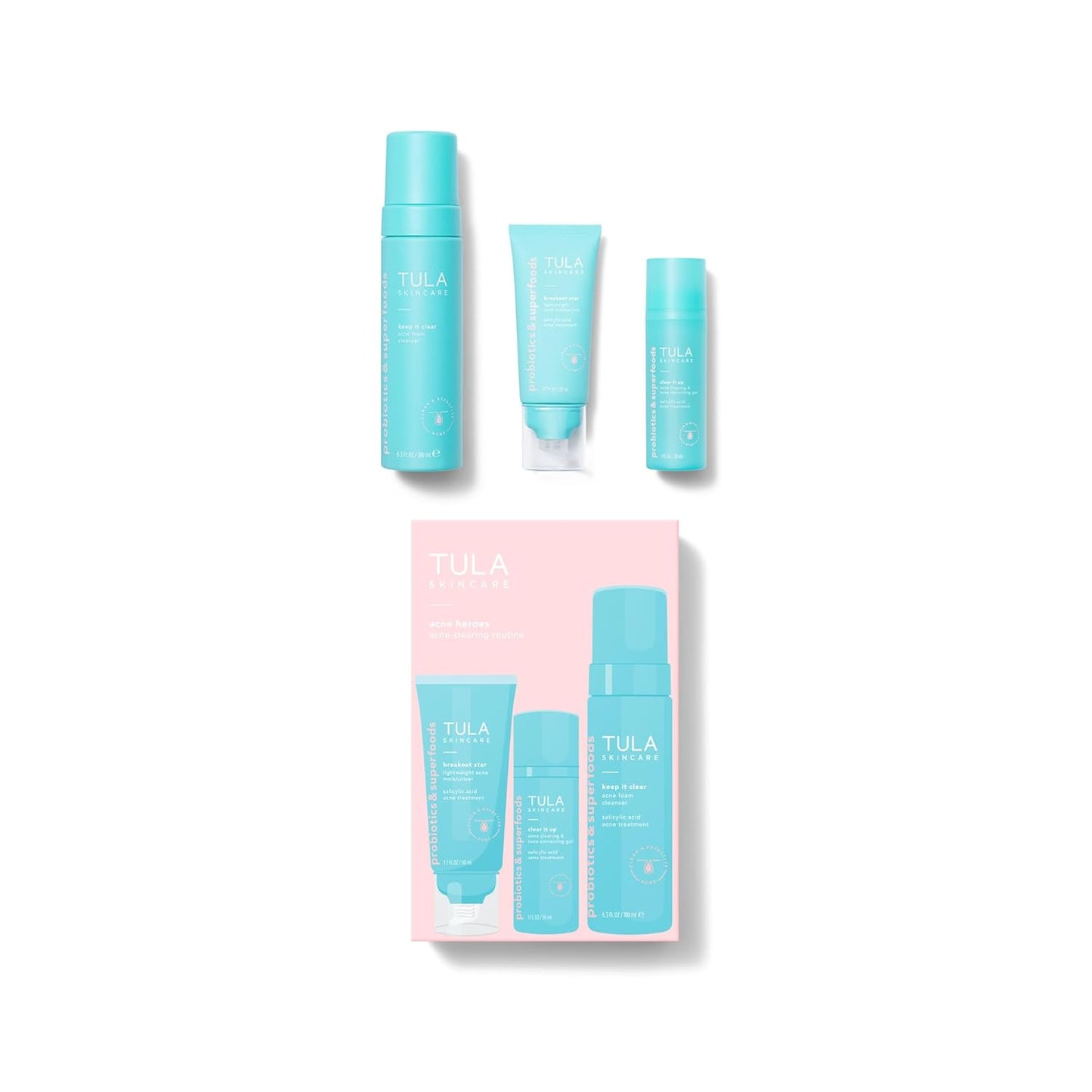 TULA Skin Care Acne Heroes Level 3 Routine for Clear Skin