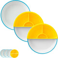 Omie Easy Scoop Plates for Kids - Spill-Reducing Scoop Design