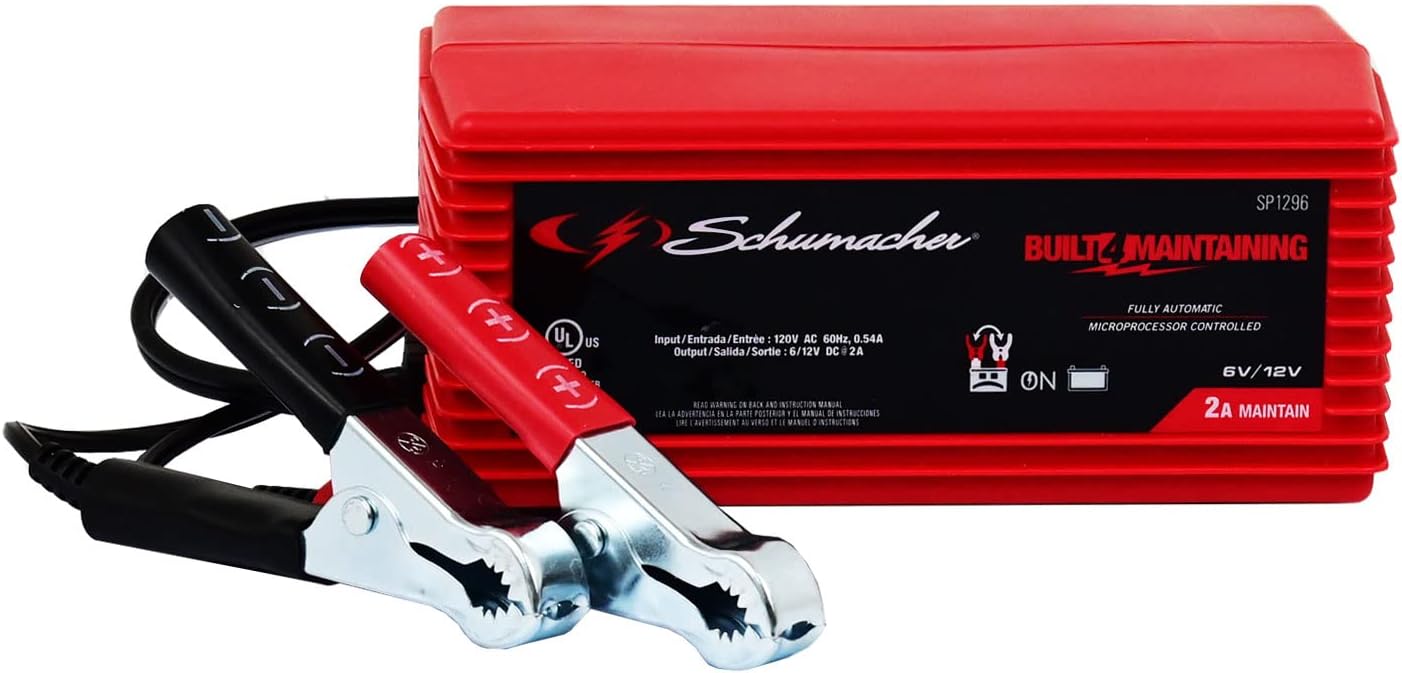Schumacher Electric 3-in-1 Charger, 2A: Motorcycle, Car, Marine
