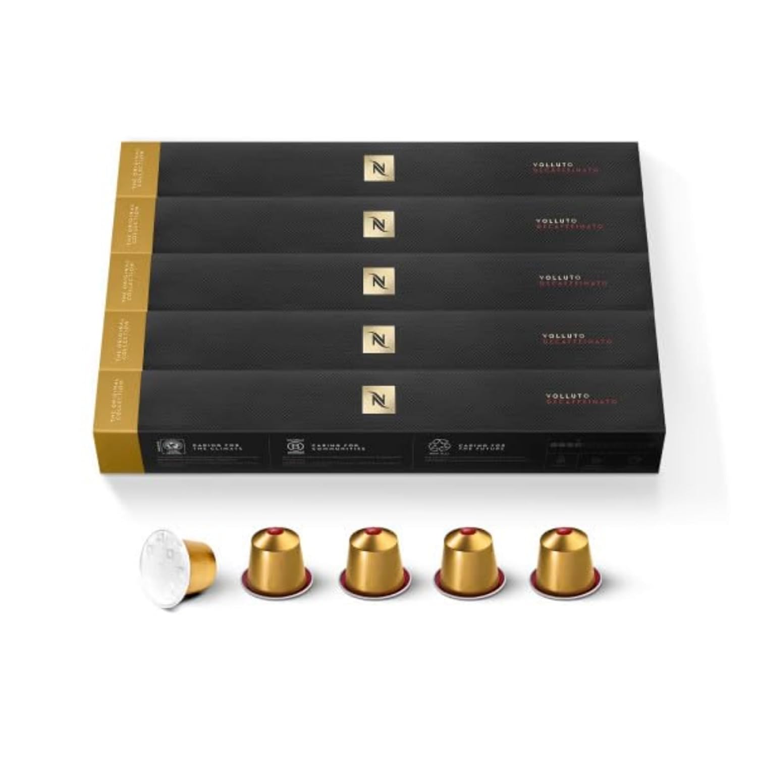 Nespresso Capsules Original Line Volluto Decaffeinato Coffee Pods