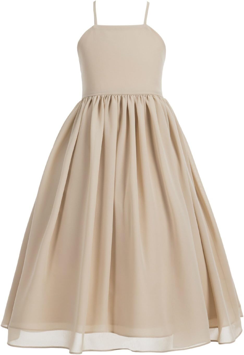 Criss Cross Chiffon Formal Flower Girl Dresses for Special Occasions