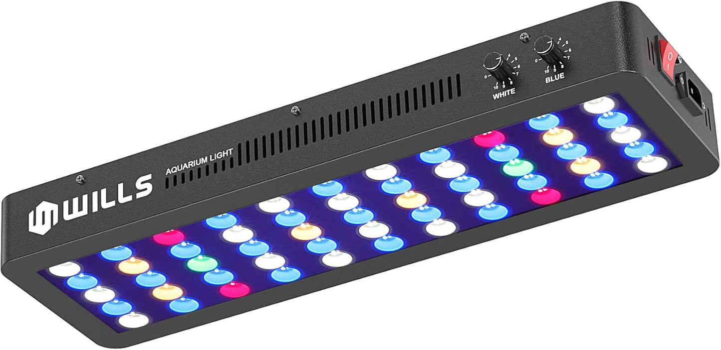 WILLS Full Spectrum Aquarium Light for Coral Reef Tanks