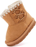 Baby Snow Boots Fur Lined Infant Toddler Zip-Up Warm Winter Boots