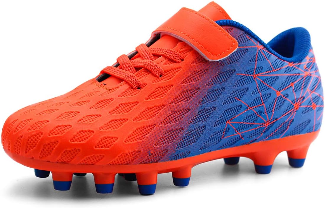 brooman Kids Firm Ground Soccer Cleats for Boys and Girls